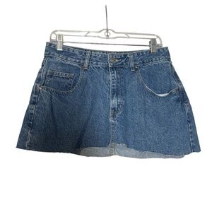 Cotton On Denim Skirt Slouch Mom Jean Blue Size 8 Jean Skirt